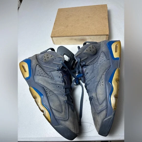 Air Jordan 6 Retro Diffused Blue Sz 11.5 384664-400 Men’s Sneakers OG Rare MJ - Picture 3 of 11